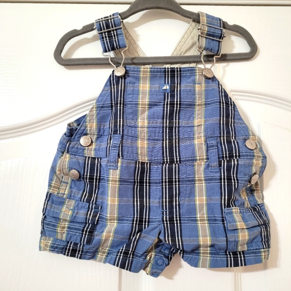 💥3/$24 Koala Kid Blue Plaid‎ Shortalls